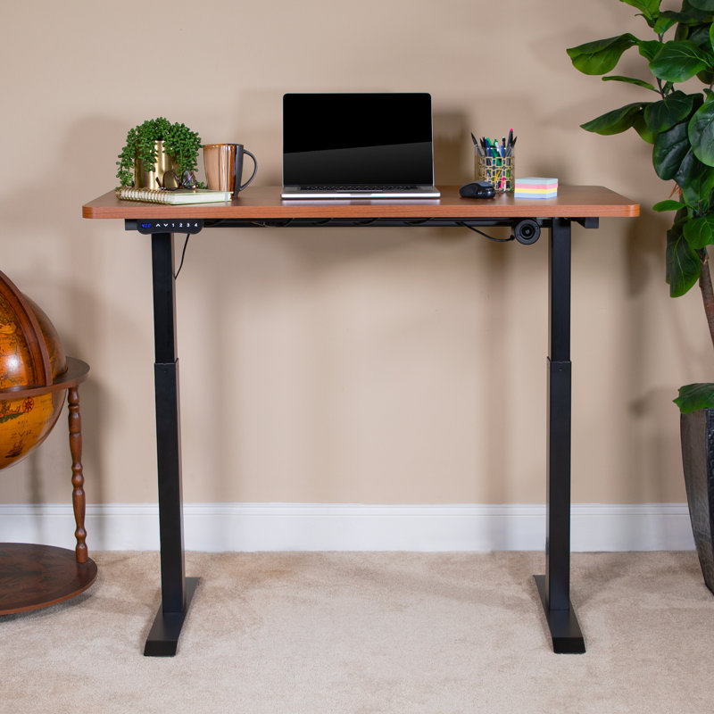 Inbox Zero Electric Height Adjustable Stand Up Desk Table Top 48
